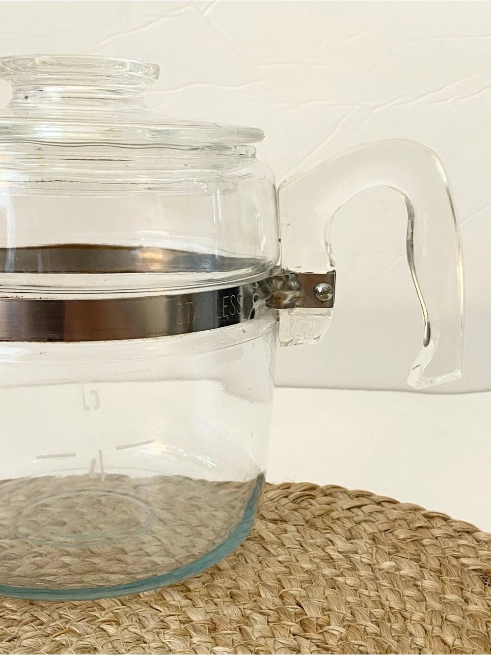 Vintage PYREX Flameware Glass Percolator Coffee Pot (7756) - Body Only